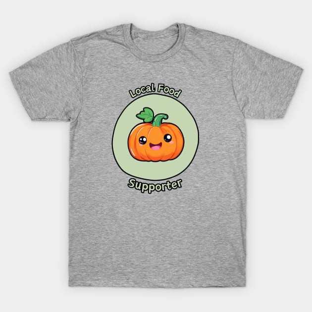 Local Food Supporter - Pumpkin T-Shirt by Craftix Design